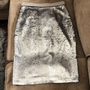 Metallic Sequins Pencil Skirt - sz 6